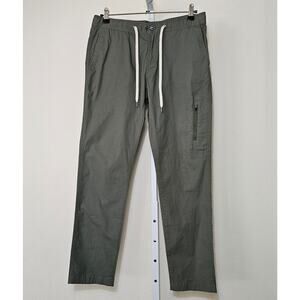 VUORI Women's Army Green Ripstop Pull-on Button Zip Drawstring Pants Sz M